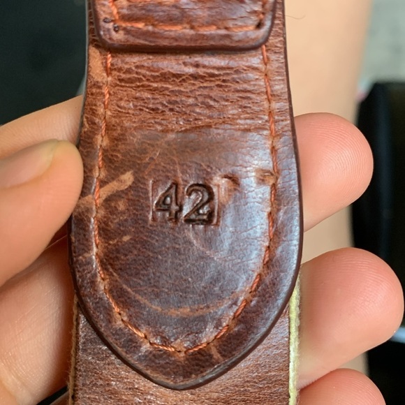 Stylish Tan and Blue Men's Belt - Picture 8 of 13